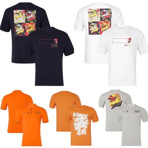 Camiseta para fanáticos del conductor de F1, Polo de carreras de Fórmula 1 2024, camiseta con estampado de casco de carrera de equipo de verano, camiseta de gran tamaño para hombres y mujeres