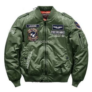 Chaqueta F1 para hombre, alta calidad, gruesa, militar, azul marino, blanca, motocicleta, Ma-1, piloto de aviador, chaqueta Bomber para hombre, 955