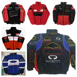 Venta al contado nueva chaqueta de carreras F1 chaqueta acolchada de algodón con logotipo bordado completo del equipo