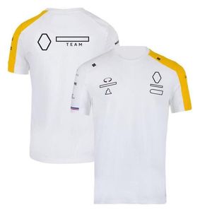 Camisetas F1 Uniformes de equipo de manga corta Trajes de carreras con cuello redondo para hombre Camisetas personalizables para fanáticos