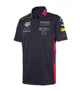 F1 équipe version ventilateur de voiture costume de course hommes et femmes été rouge à manches courtes T-shirt ventilateur de voiture voiture séchage rapide vêtements salopette POLO customizat