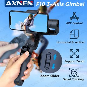 F10 3Axis Handheld Gimbal Smartphone Stabilizer Cellphone Selfie Stick for Android Phone Vlog Anti Shake Video Record 240111