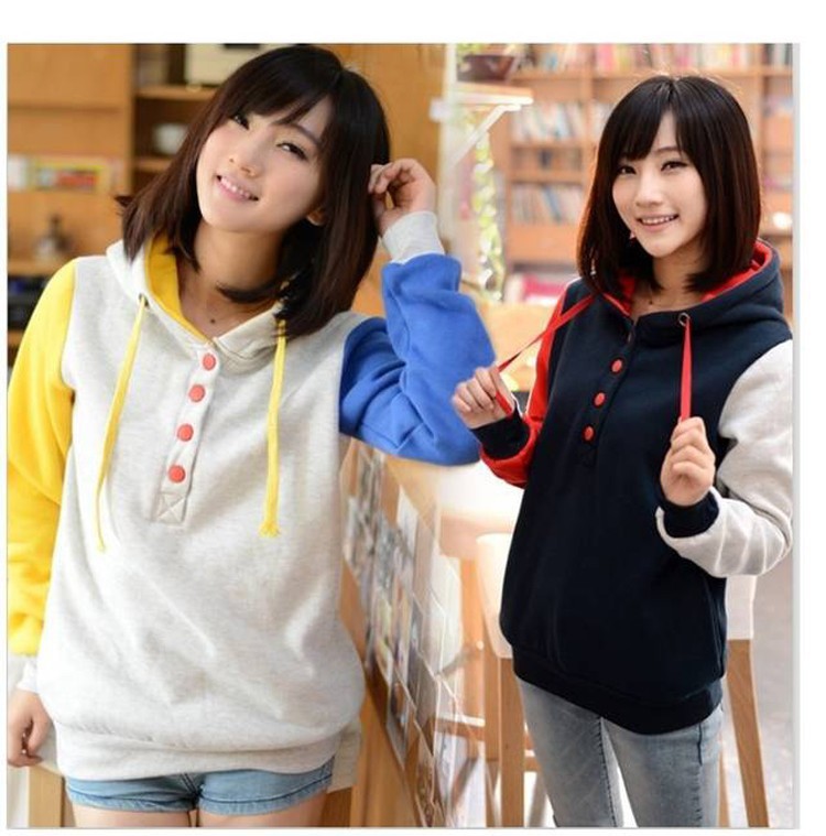 2015 Women's Sweatshirts Autumn Winter Outerwear Ladies Coats Women Pullovers Jacket Clothes For All-purpose Joker Sudaderas FG1511