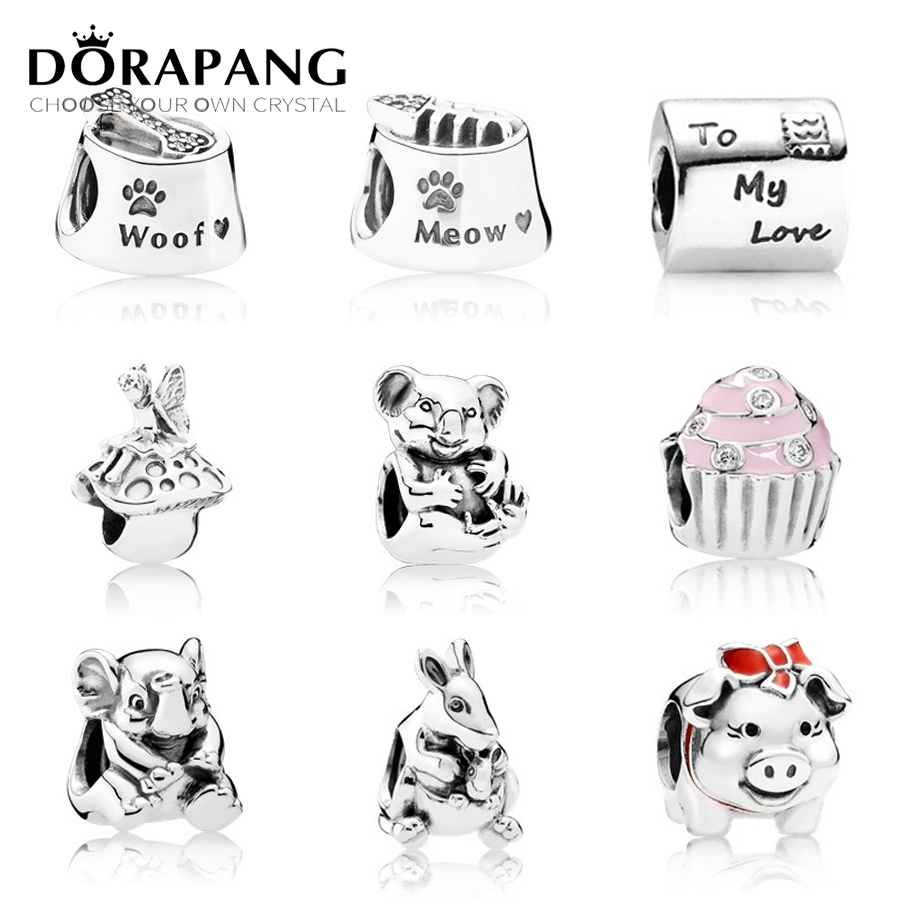 DORAPANG Genuine 925 Sterling Silver Animal flower pig beads Clear CZ Charm bead Fit Bracelet DIY bracelet The factory wholesale
DORAPANG Genuine 925 Sterling Silver Animal flower pig beads Clear CZ Charm bead Fit Bracelet DIY bracelet The factory wholesale