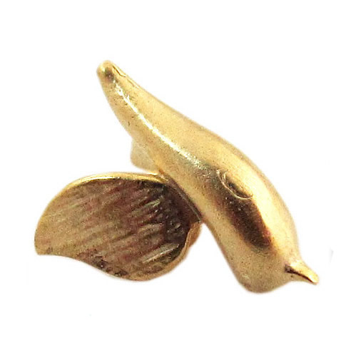 Beadsnice bird pendant charm brass tiny animal charm handmade accessory special gift item for her ID 26446