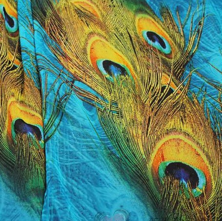 Fashion 2015 Summer New Long Section Chiffon Sleeveless Large Swing Peacock Print Dress Plus Size Bohemian Beach Dress Vestidos FG1511