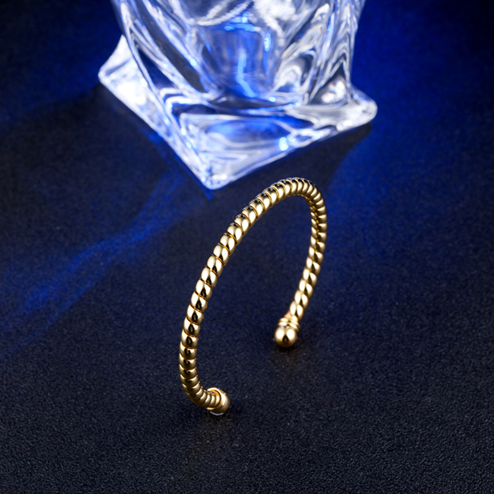 10pcs/lot hot gift factory price 925 silver charm bangle Personality caterpillar 18K gold bracelet fashion jewelry 1830