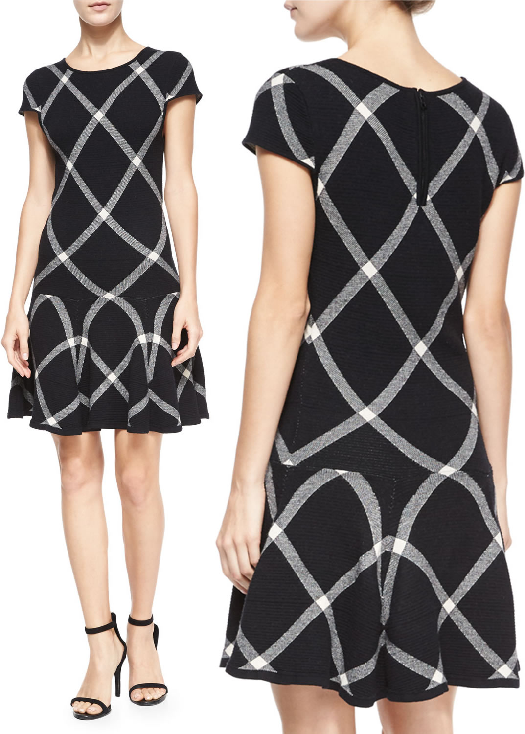 Fashion Gird Print Women A-Line Dress Short Sleeves Work Dresses 15101572, As pictures
Fashion Gird Print Women A-Line Dress Short Sleeves Work Dresses 15101572, As pictures