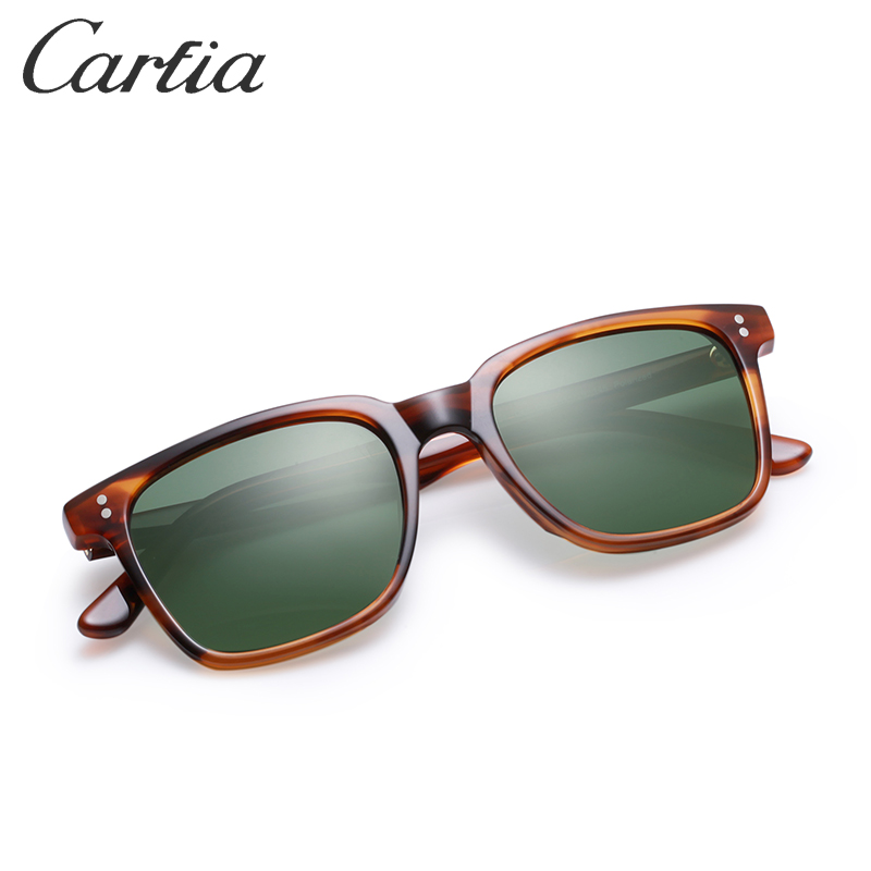 Carfia Newest 5354L mens sunglasses Rectangle Driving Polarized sun glasses sunglasses for men 53mm 4 colors with original box