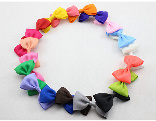 7cm*4cm mini Ribbon Hair Bow with Clip for Girl and Woman Hair Accessories Boutique Ribbon Bows Clip Hairpins for Kid 60pcs,