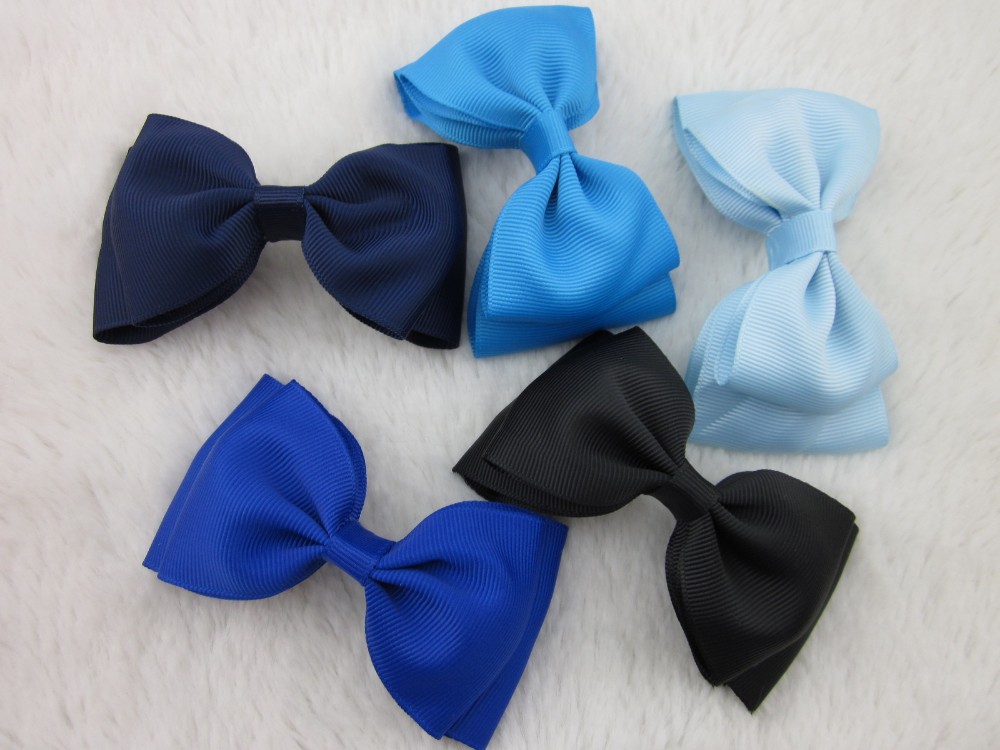 25colors/25pcs 4"high quality ribbon bow boutique baby girl ribbon hair bows WITH CLIP hair accessories