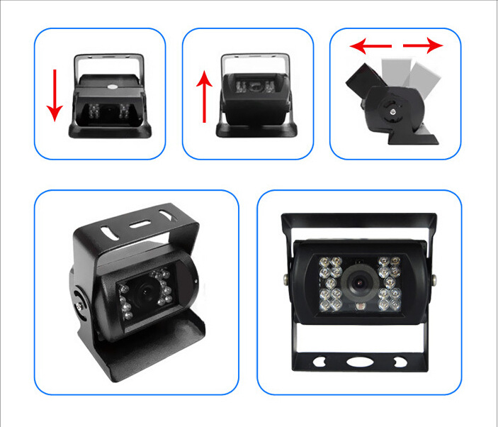 WATERPROOF IP68 18 LED IR NIGHT VISION CCD CAR REAR VIEW REVERSE BACKUP CAMERA 12V/24V For BUS TRUCK