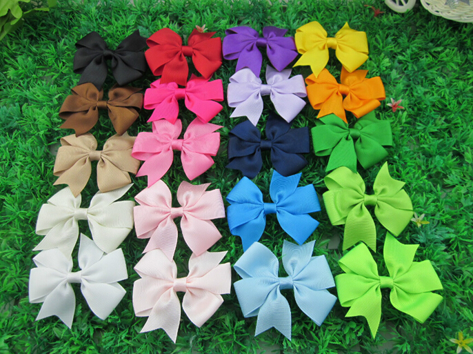 bows baby ribbon bows withclip baby boutique hair bows hairclips girls hair accessories 20pcs lot
