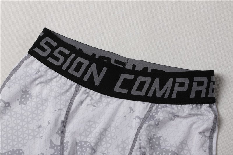 Wholesale-2016 summer men weight skins camouflage compression pants sport Running basketball Army camo spandex fitness jogging Trousers