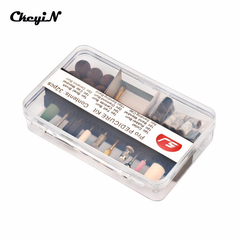 Wholesale- Professional 32pcs/set Pro Electric Machine Manicure Pedicure Tools Nail Drill Bits Set Kit Sanding Bands Cap with Hat File Bits
Wholesale- Professional 32pcs/set Pro Electric Machine Manicure Pedicure Tools Nail Drill Bits Set Kit Sanding Bands Cap with Hat File Bits