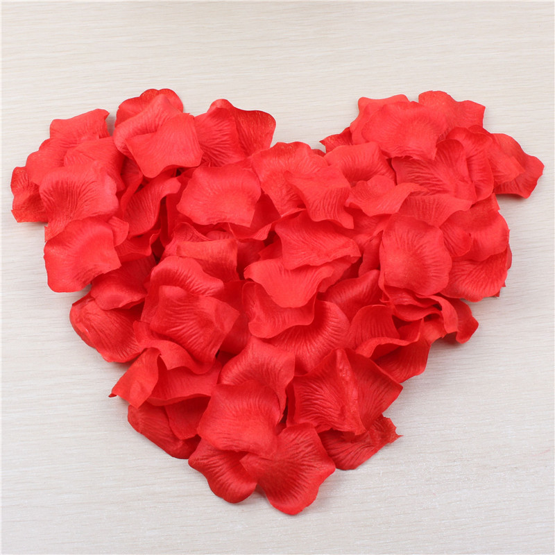 Artificial fabric rose petal for wedding silk rose flower fake flower wedding decorationParty Festival Table Confetti Decor