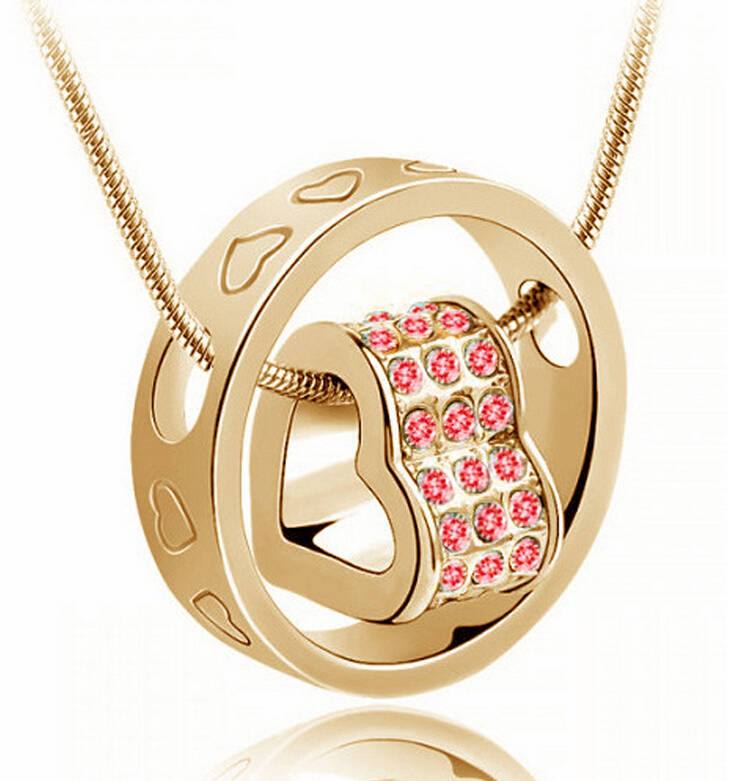 Top Class Loving heart Crystal Necklaces Love and Ring Pendant Necklace Jewelry Fashion Austrian Crystal Necklace Party Wedding Jewelry
Top Class Loving heart Crystal Necklaces Love and Ring Pendant Necklace Jewelry Fashion Austrian Crystal Necklace Party Wedding Jewelry