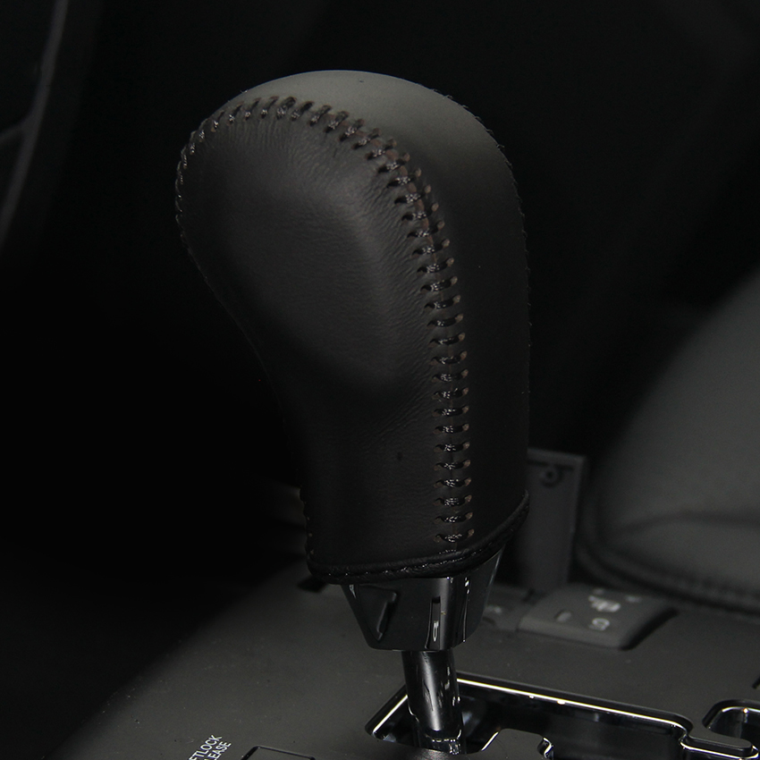 Gear cover KIA Borrego automatic gear shift cover Genuine leather gearshift knob cover Interior decoration car styling covers