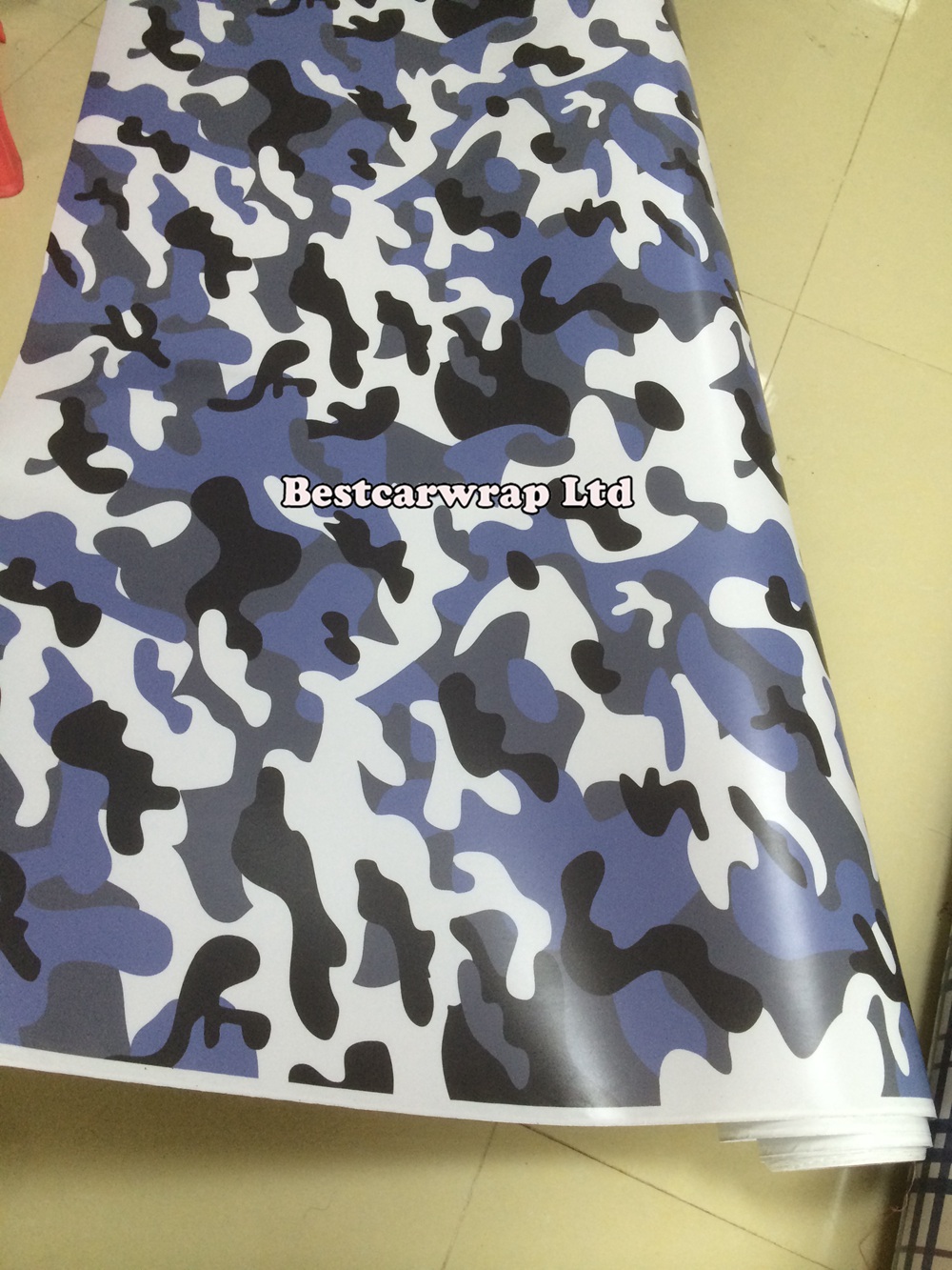 Blue Snow style CAR CAMO KIT VINYL Wrap Camouflage Sticker GRAPHICS STICKERS DECALS BONNET ROOF GOLF size 1.52x30m/Roll Free Shipping