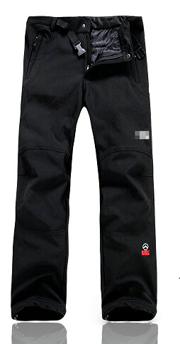 Wholesale-Free shipping new fashion fleece soft shell men's casual sports pants brand outdoor man hiking waterproof charge trousers