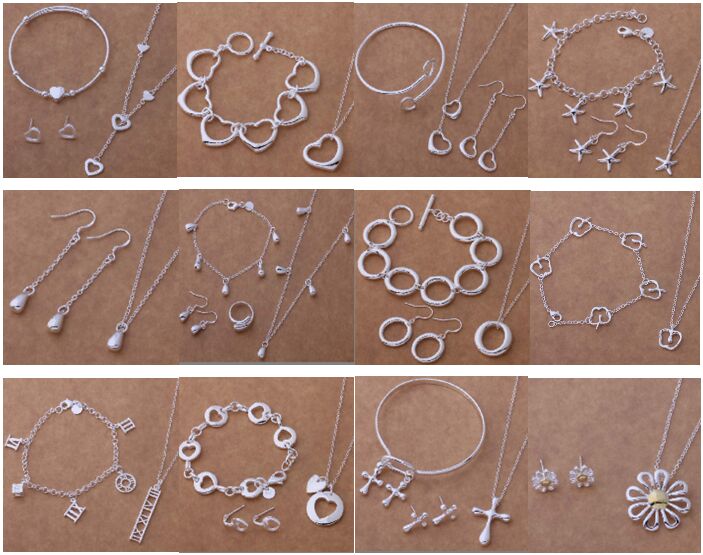 Free Shipping with tracking number New Fashion women's charming jewelry 925 silver 12 mix jewelry set 1456, Mixed colors
Free Shipping with tracking number New Fashion women's charming jewelry 925 silver 12 mix jewelry set 1456, Mixed colors