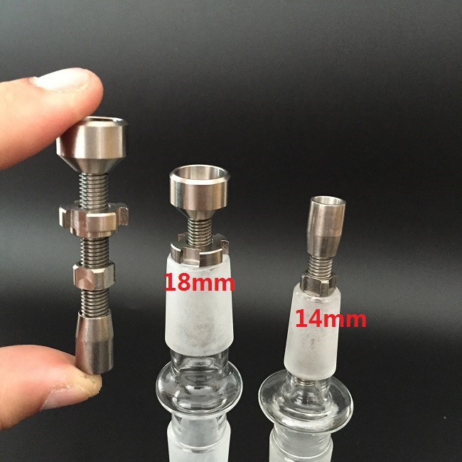 14mm & 18mm Double Jointed Adjustable GR2 titanium nail 2 in 1 TITANIUM NAIL Titanium Domeless Nail Wax Oil
14mm & 18mm Double Jointed Adjustable GR2 titanium nail 2 in 1 TITANIUM NAIL Titanium Domeless Nail Wax Oil