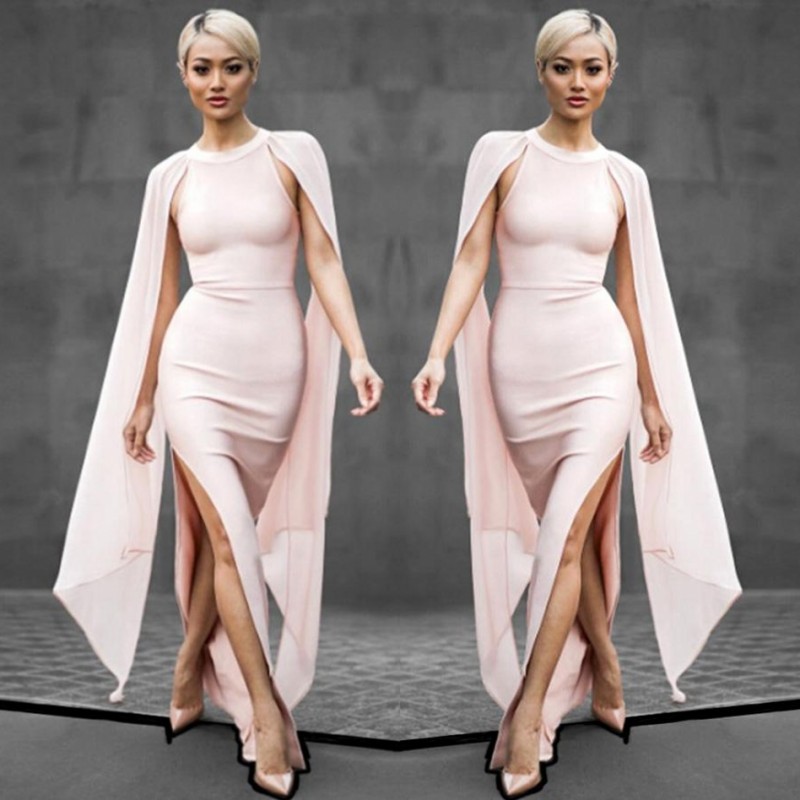 Blush Pink Chiffon Evening Gowns 2018 Cap Sleeves Side Split Prom Dresses Sheath Floor Length Formal Party Dress Cheap Vestidos, White
Blush Pink Chiffon Evening Gowns 2018 Cap Sleeves Side Split Prom Dresses Sheath Floor Length Formal Party Dress Cheap Vestidos, White