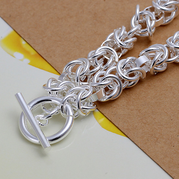 Hot sale best gift 925 silver Leading TO Bracelet DFMCH033,brand new fashion 925 sterling silver plated Chain link bracelets