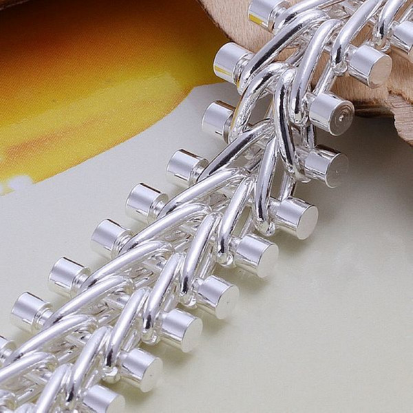 Hot sale best gift 925 silver Fish Bone Bracelet DFMCH050,brand new fashion 925 sterling silver plated Chain link bracelets