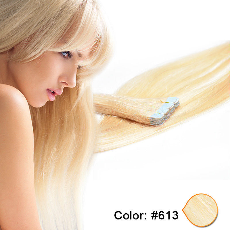 11 Color optional 7A Tape In Hair Peruvian Human Hair Extension Straight Extensions 40pcs/pack Remy Skin weft hairs