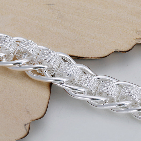 Hot sale best gift 925 silver New Daya jinsong Bracelet DFMCH059, brand new fashion 925 sterling silver plated Chain link bracelets