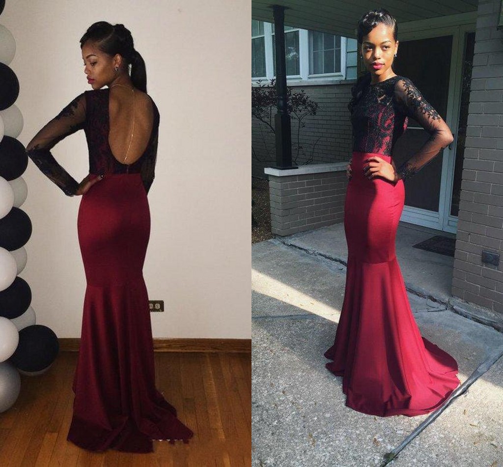 Long Sleeve Dark Red Black Evening Dresses 2015 Crew Sexy Backless vestidos de De Festa Prom Party Gowns 2016, Light sky blue
Long Sleeve Dark Red Black Evening Dresses 2015 Crew Sexy Backless vestidos de De Festa Prom Party Gowns 2016, Light sky blue