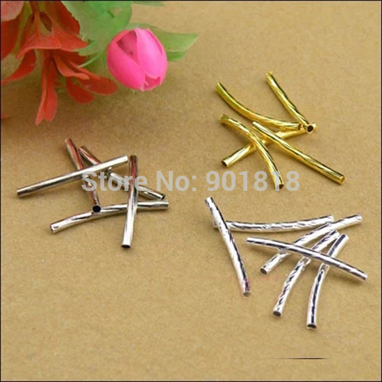 Wholesale-100pcs /lot 2*25mm Gold/ Silver /Rhodium Twist Thread Copper Tube Jewelry Findings Tube Connectors Beads DIY Material F1728-1
Wholesale-100pcs /lot 2*25mm Gold/ Silver /Rhodium Twist Thread Copper Tube Jewelry Findings Tube Connectors Beads DIY Material F1728-1