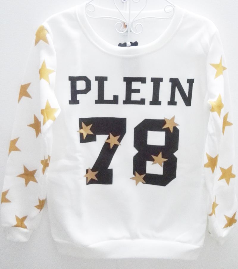 2015 Women's pullover Sweatshirts Autumn Fashion 78 Printing Hoodies Woman Shirts FG1511