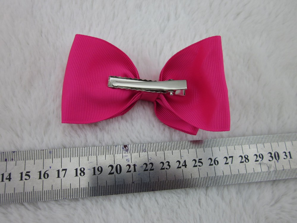 25colors/25pcs 4"high quality ribbon bow boutique baby girl ribbon hair bows WITH CLIP hair accessories
