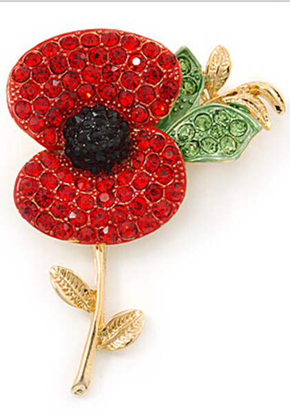 Royal British Legion Red Rhinestone Diamante Crystal Poppy Flower Brooch Pins Remebrance Day Gifts
Royal British Legion Red Rhinestone Diamante Crystal Poppy Flower Brooch Pins Remebrance Day Gifts