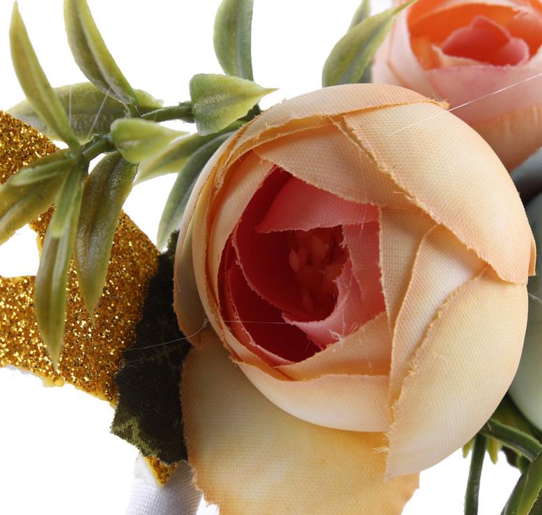 Women Girls Flower Crown Hair Sticks Deer Antler Ears Flower Hairband Headband Christmas Party Costume Headbands Birthday headwear handmade