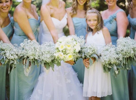 Artificial PU Gypsophila Bouque Flowers Wedding Fake Babysbreath Flowers Christmas Party Table Decoration Bouquet Simulation Babys' Breath P