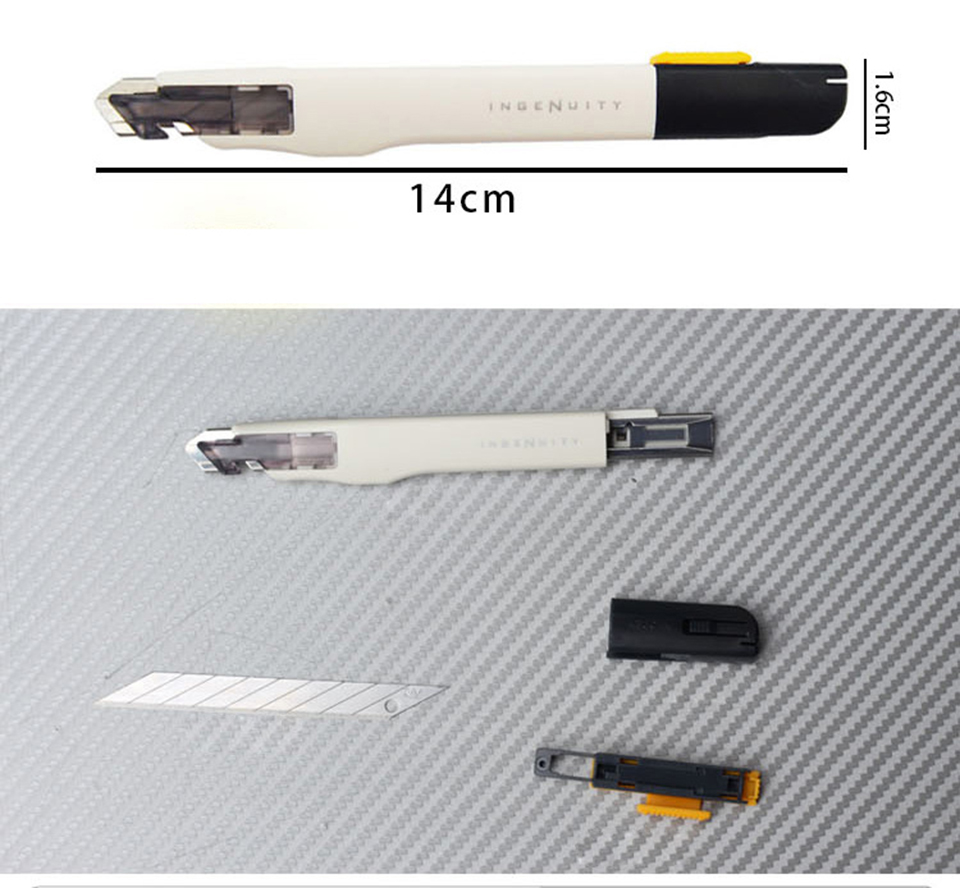 SDI Precision Cutter with Safety Lock | 9mm Professional Heavy-Duty Stainless Steel Blade | for Vinyl Wrap, Car Wrap & Tint Film Application Tools SDI