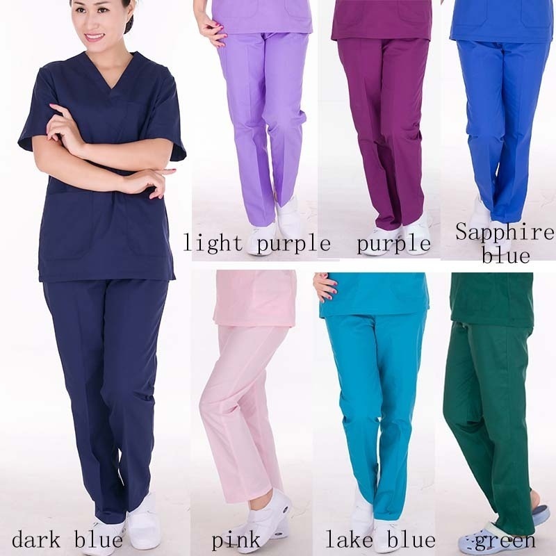 Women Nursing spa beauty salon uniform design nursing scrub long sleeve work uniform health care seven colors Elastic pants, White
Women Nursing spa beauty salon uniform design nursing scrub long sleeve work uniform health care seven colors Elastic pants, White