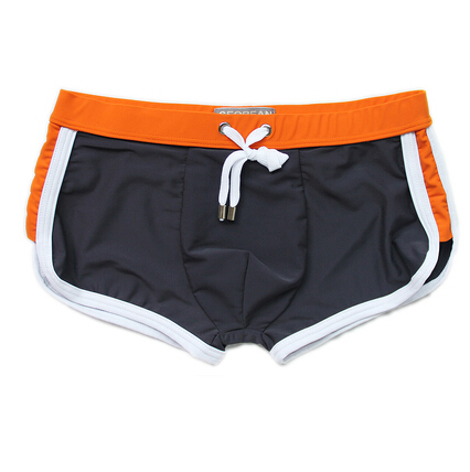 Wholesale-Men's Brand Patchwork Swimwear Swimming Trunks Fashion Swim Briefs Shorts For Brand Beach Wear Bathing Suit Spandex Nylon S-XL