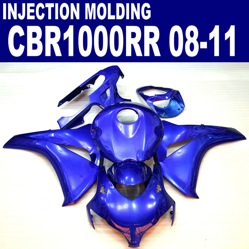 Injection molding high quality fairing kit for HONDA CBR1000RR 2008 2009 2010 2011 all blue CBR1000 RR fairings set 08-11 #U24, Same as the picture shows
Injection molding high quality fairing kit for HONDA CBR1000RR 2008 2009 2010 2011 all blue CBR1000 RR fairings set 08-11 #U24, Same as the picture shows