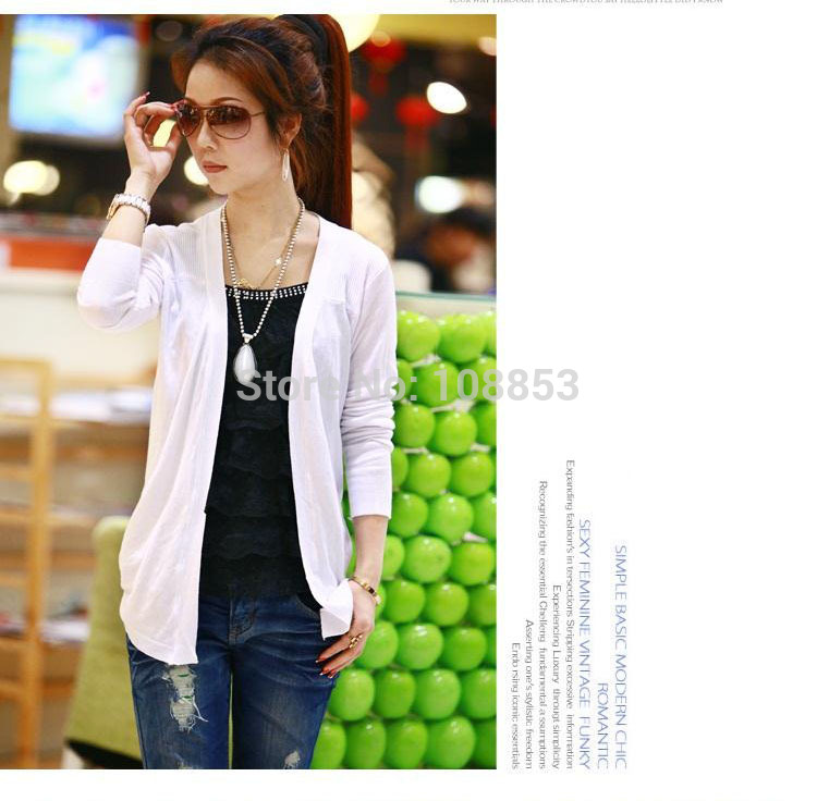 Classic Multi-Color Single Breasted Cardigan For Women Solid Long Sleeve Knitted Fashion Women Outwear Blouse Sweater CMO-0145