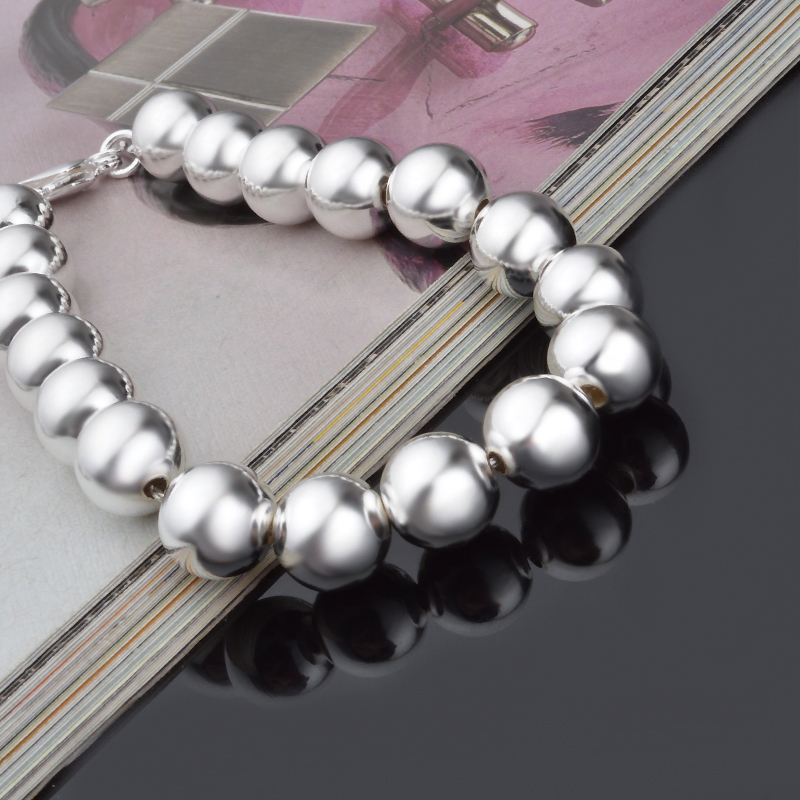 Free Shipping with tracking number Top Sale 925 Silver Bracelet 10M hollow beads Bracelet Silver Jewelry 20Pcs/lot cheap 1559