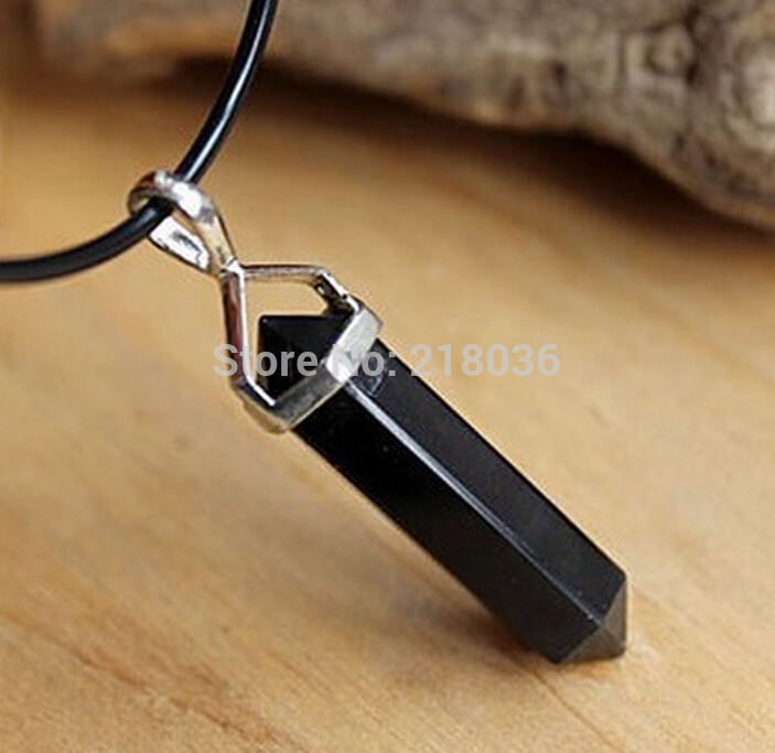 10PCS Hexagonal prism Gemstone Rock Natural stone Black Onyx Bullet Choker Leather Necklaces&Pendants Vintage Silver Jewelry DIY For Woman
10PCS Hexagonal prism Gemstone Rock Natural stone Black Onyx Bullet Choker Leather Necklaces&Pendants Vintage Silver Jewelry DIY For Woman