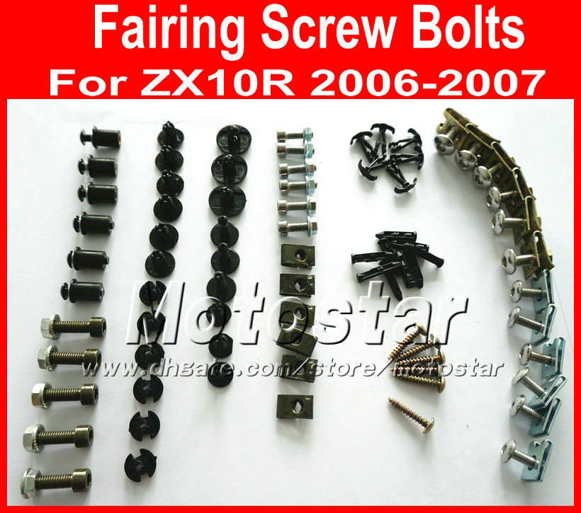 New Professional Motorcycle Fairing screws bolt kits for KAWASAKI 2006 2007 ZX10R 06 07 ZX 10R black aftermarket fairings bolts screw parts
New Professional Motorcycle Fairing screws bolt kits for KAWASAKI 2006 2007 ZX10R 06 07 ZX 10R black aftermarket fairings bolts screw parts