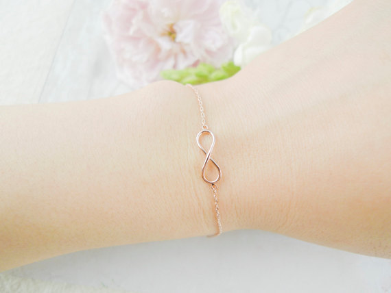 10PCS Gold Silver Unique Simple Infinity Bracelets Men Cute One Direction Infinite Bracelet Number Figure 8 Eight Bracelet