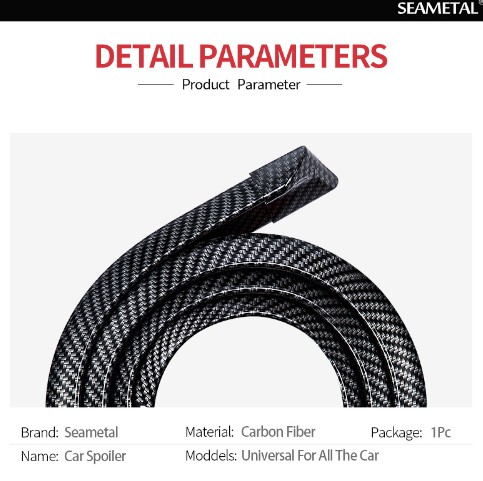 1.5M Car-Styling Hydrographics 5D Carbon Fiber Spoilers Styling For Audi BMW Toyota Honda KIA Hyundai Opel Mazda VW Ford Skoda