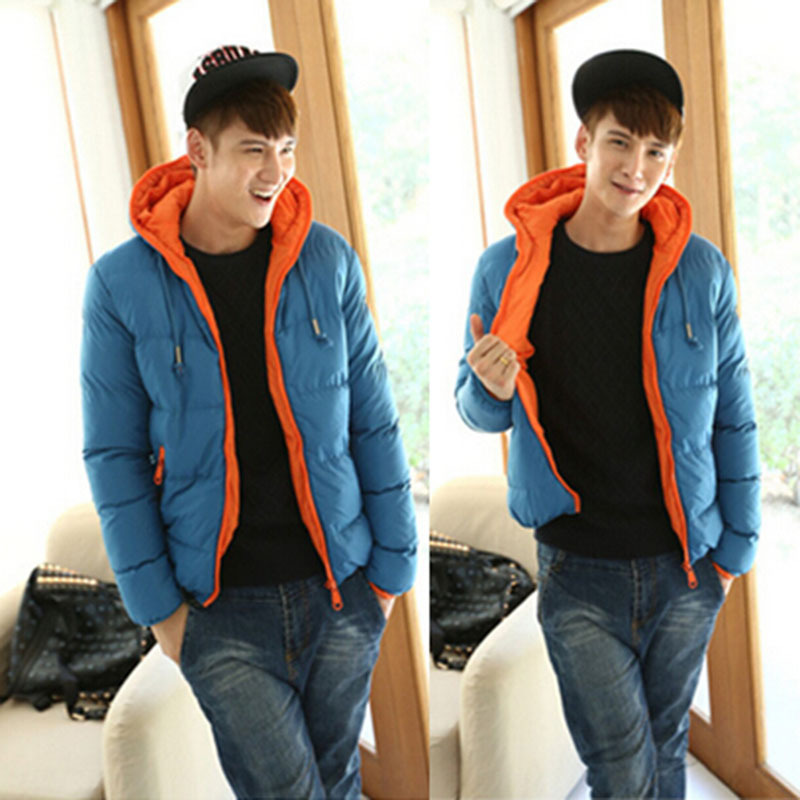 Fall-Brand Tops New Men's Cotton Blend Coat Hooded Padded Jacket Casual Thick Outwear For Men Winter Plus Size Clothing For Men