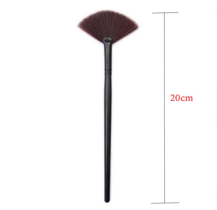 Makeup Brush Slim Fan Shape Powder Concealor Portable Blending Foundation Professional New Fashion